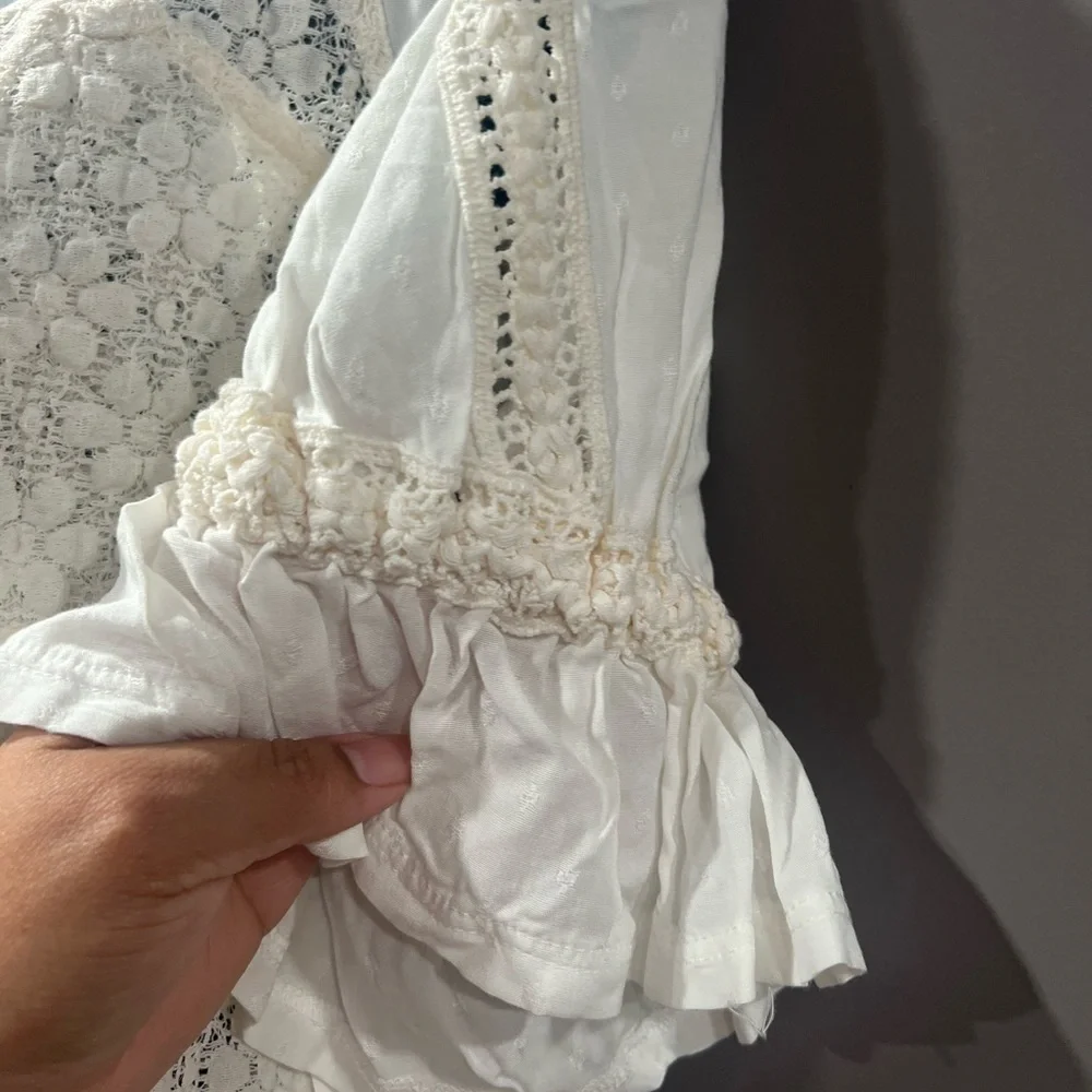 𐙚⋆˚✿˖° FREE PEOPLE Spring Fling Top Ivory NWT Boho Bustier 𐙚⋆˚✿˖° - Picture 6 of 11